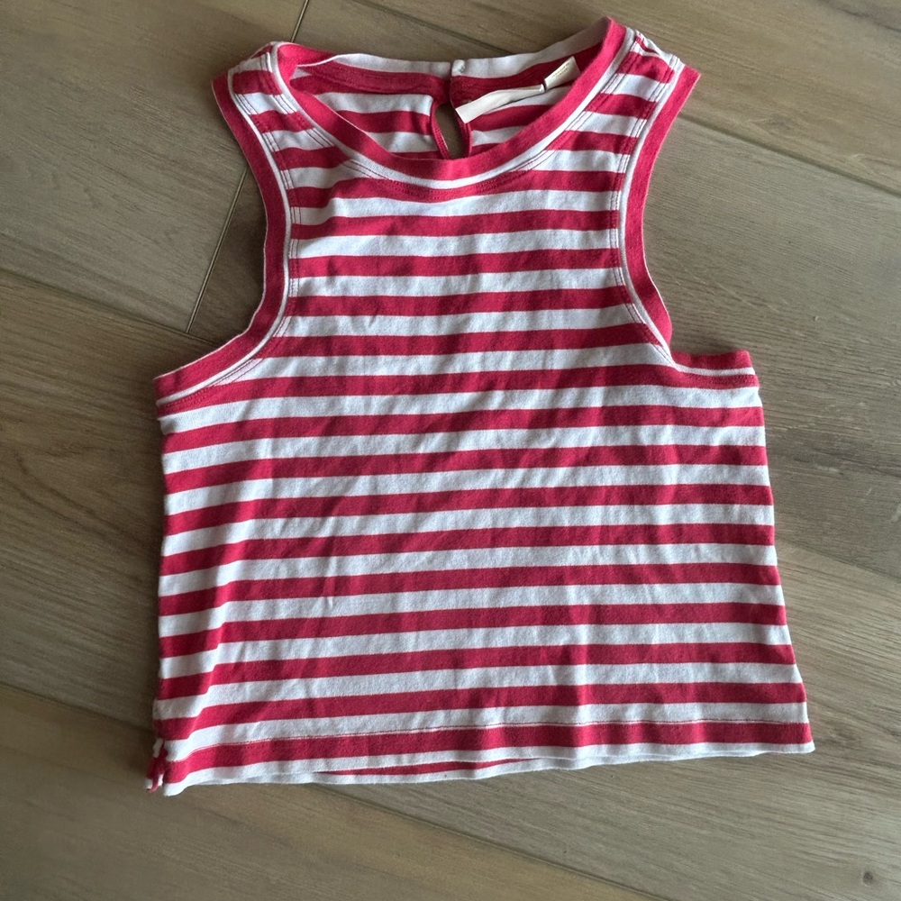 Maeve • Anthropologie Cropped Striped Tank Size XXS